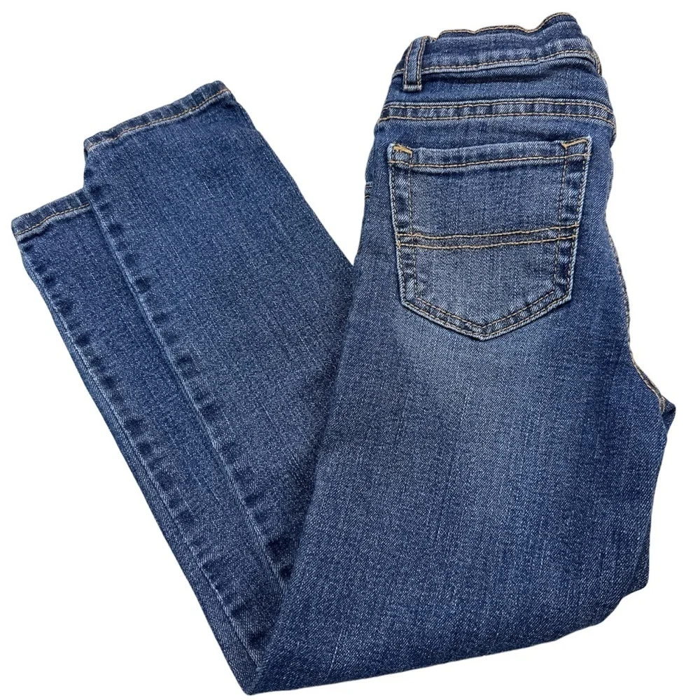 Place Girls Denim Cotton Blend Skinny Jeans Adjustable Waistband Zipper/Snap S6